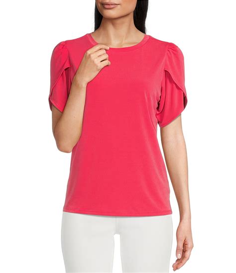 michael kors white tops|michael kors tulip sleeve tops.